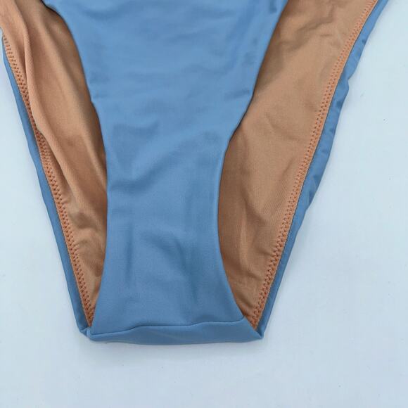 NWT J. Crew Blue High Rise Bikini Swim Bathing Suit Bottom Women's Size Medium - Picture 4 of 8